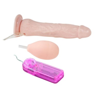 Realistyczne dildo wytrysk sztuczny członek 19cm